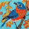 bluebird mosaic art