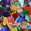 Premium Mosaic Art Glass Assortment 2 pounds art glass 18-AS