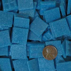 LAKE BLUE 150 glass mosaic tiles