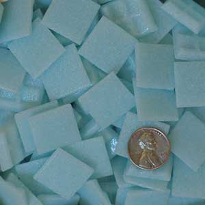 ICE BLUE 150 glass mosaic tiles