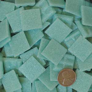 ICE GREEN 150 glass mosaic tiles