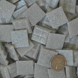 PALE GREY 150 glass mosaic tiles