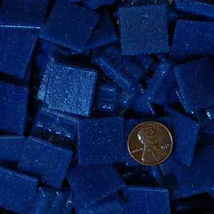 DEEP BLUE 150 glass mosaic tiles