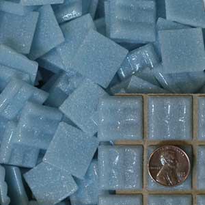 Ice Blue glass mosaic tile kb201